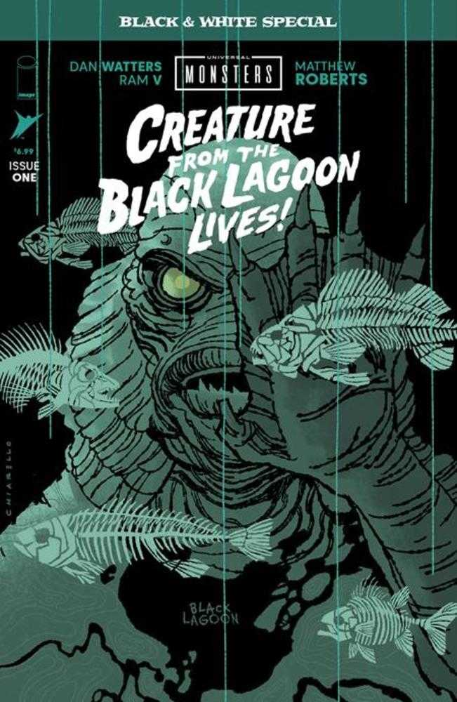 Universal Monsters Creature From The Black Lagoon Lives Black & White Special #1 (Of 2) Cover B Mark Chiarello Variant