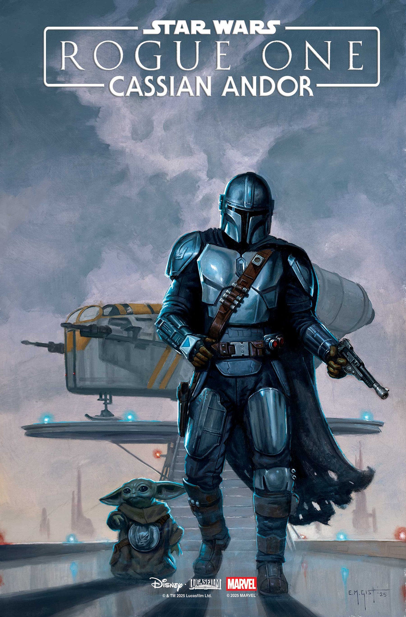 Star Wars: Rogue One Cassian Andor #1 E.M. Gist Mandalorian & Grogu Variant