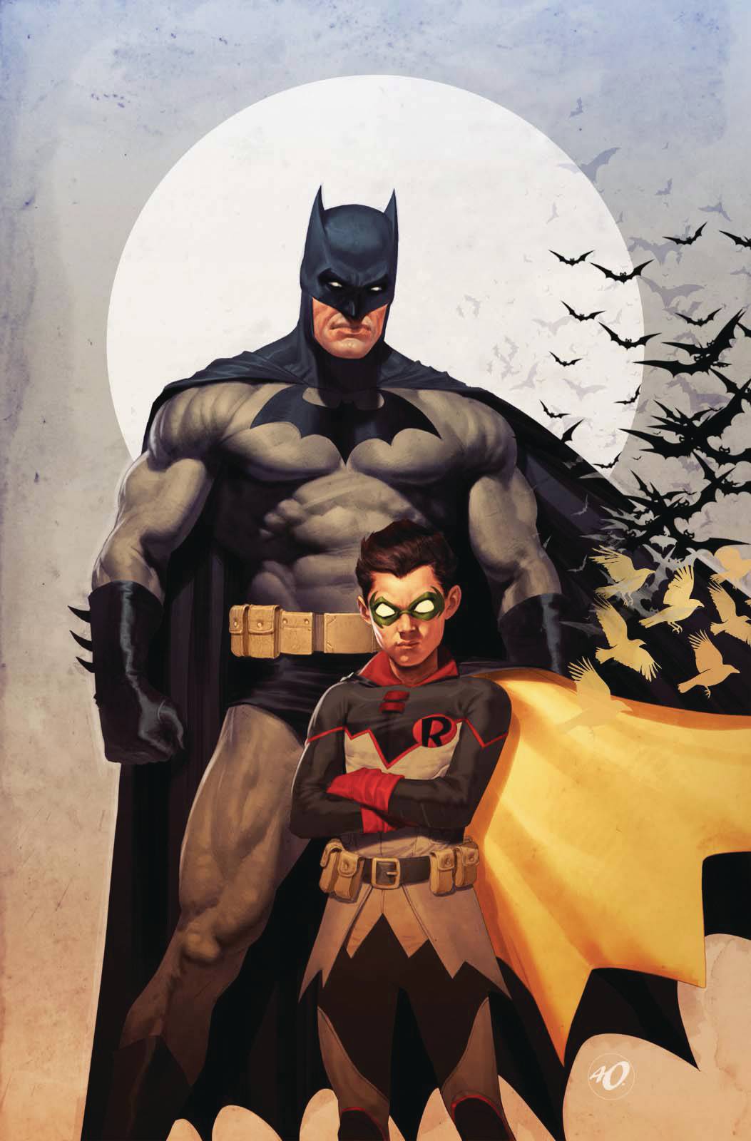 BATMAN AND ROBIN #18 CVR B ARIEL OLIVETTI CARD STOCK VAR