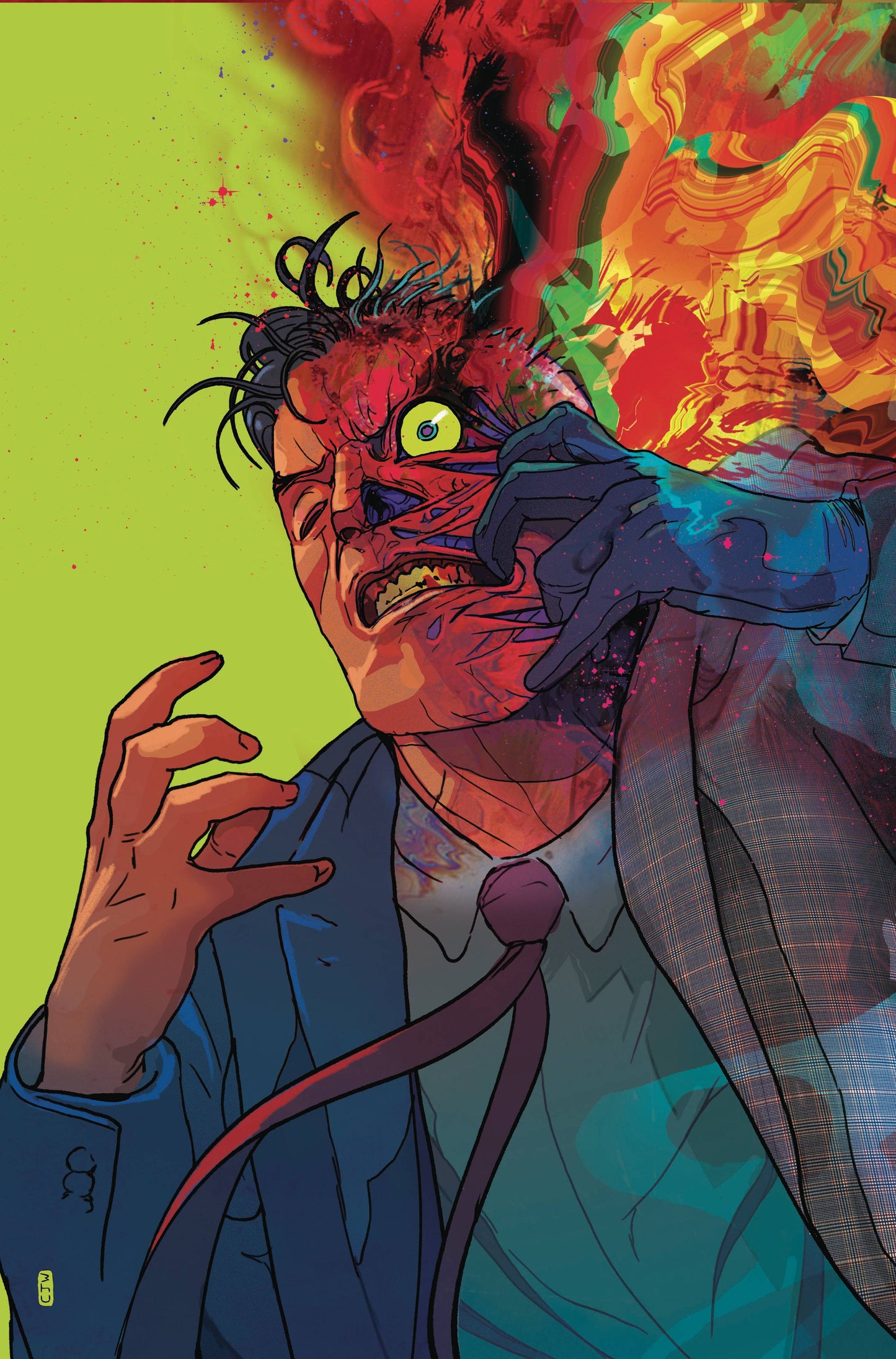TWO-FACE #3 (OF 6) CVR B CHRISTIAN WARD CARD STOCK VAR