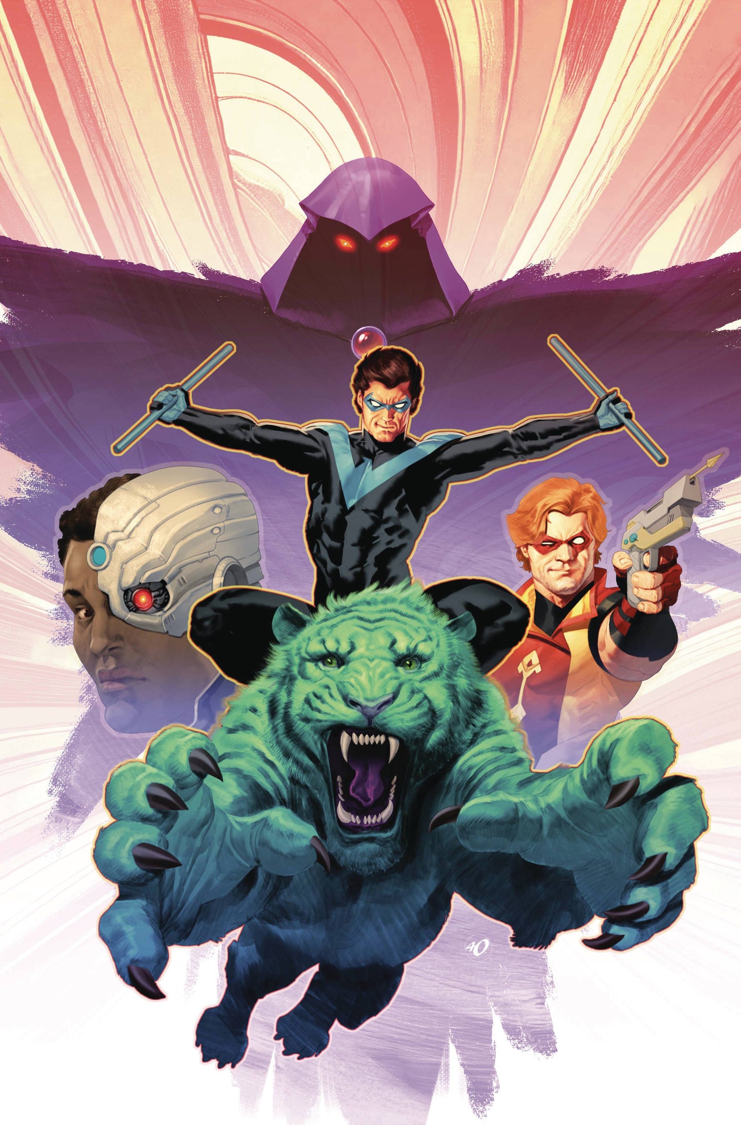 TITANS #21 CVR B ARIEL OLIVETTI CARD STOCK VAR