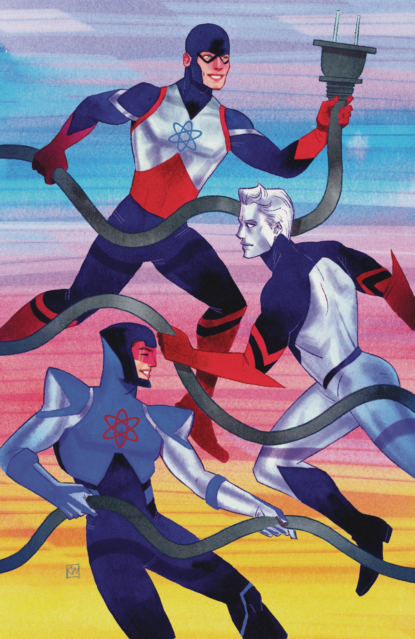 JUSTICE LEAGUE THE ATOM PROJECT #4 (OF 6) CVR C KEVIN WADA CARD STOCK VAR