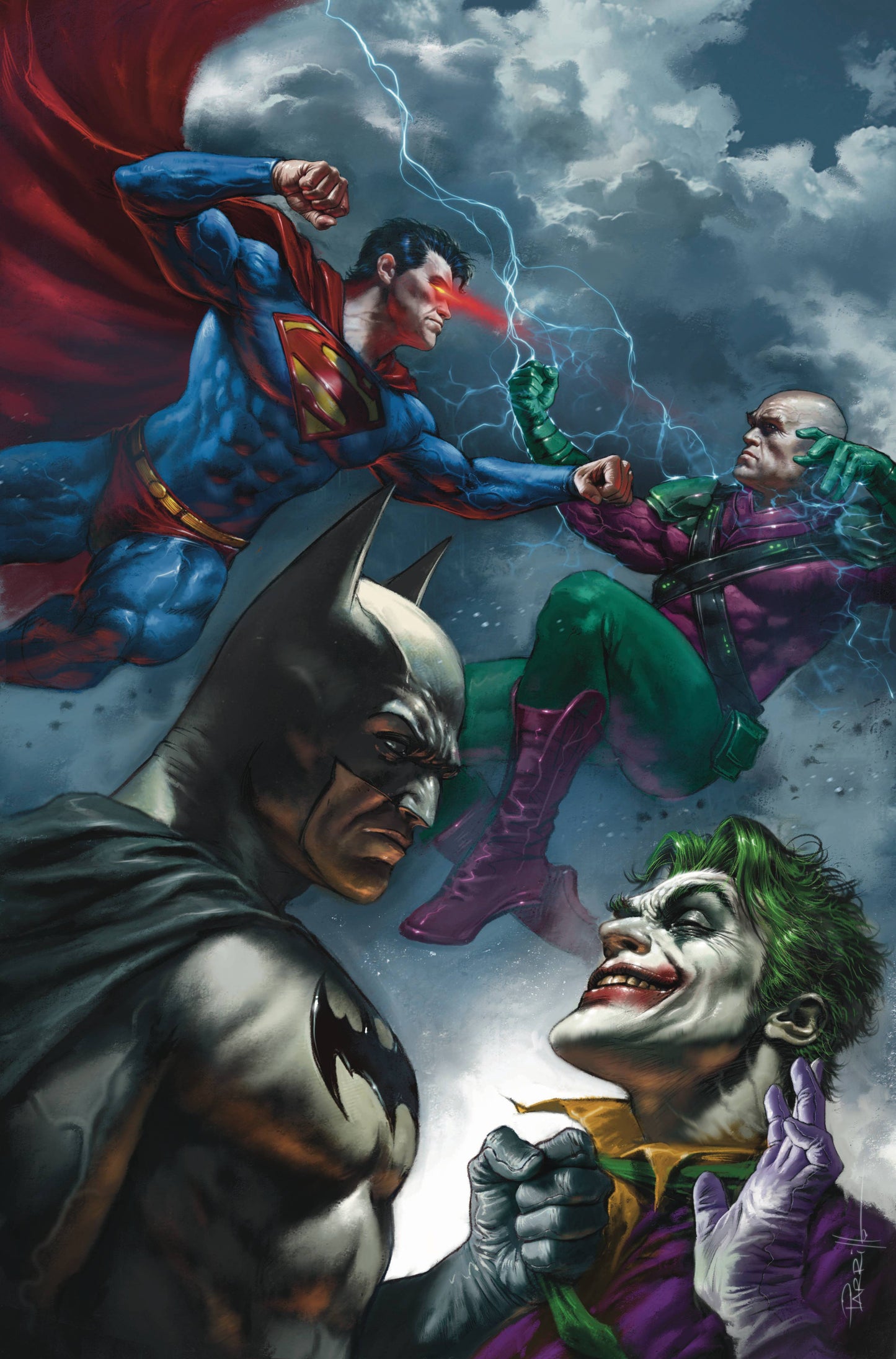 BATMAN SUPERMAN WORLDS FINEST #39 CVR B LUCIO PARRILLO CARD STOCK VAR (WE ARE YESTERDAY)