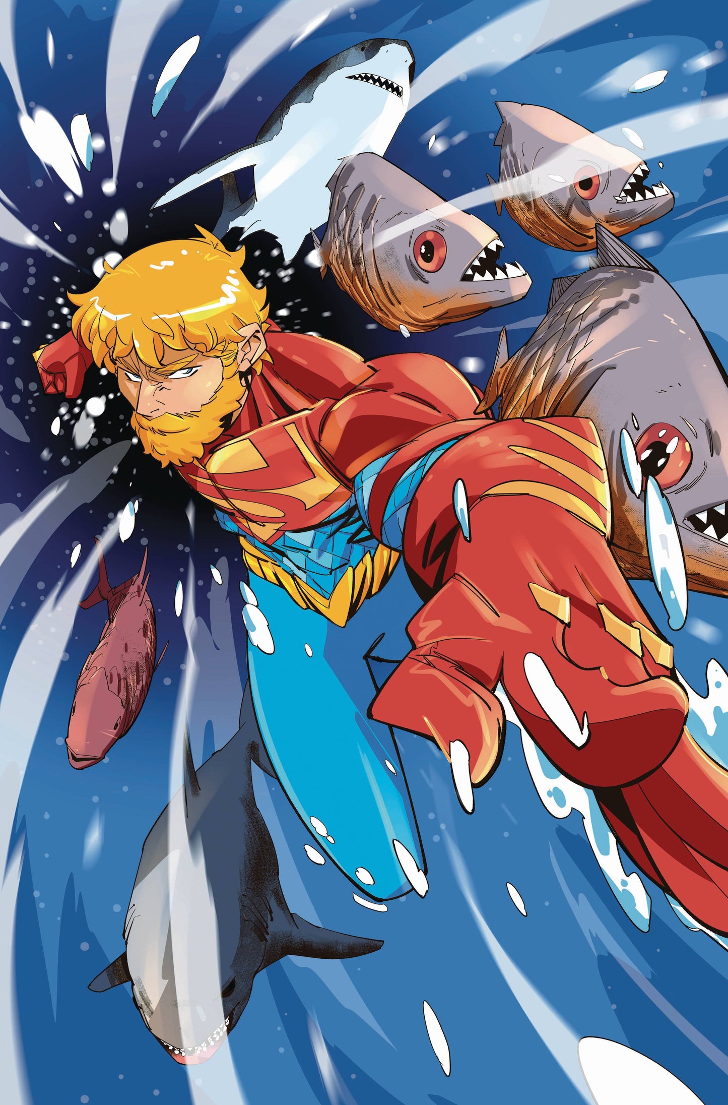 AQUAMAN #5 CVR D DANIELE DI NICUOLO SUPERSMASH-UP CARD STOCK VAR