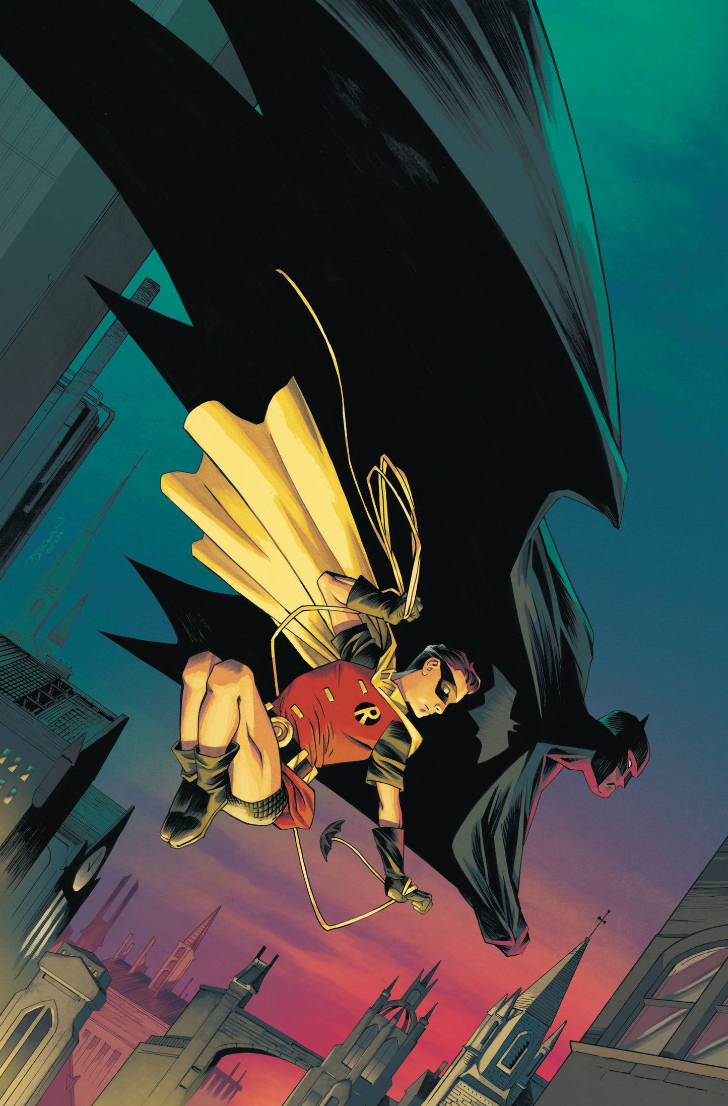 BATMAN & ROBIN YEAR ONE #7 (OF 12) CVR B DECLAN SHALVEY CARD STOCK VAR