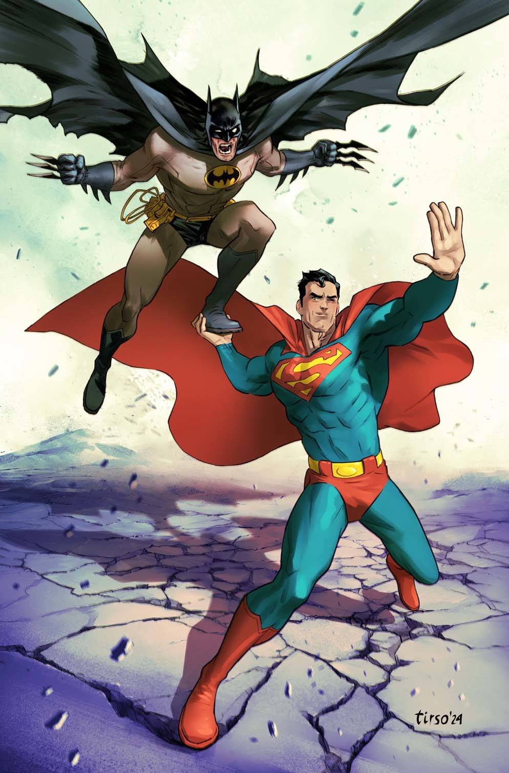 BATMAN SUPERMAN WORLDS FINEST #40 CVR B TIRSO CONS CARD STOCK VAR