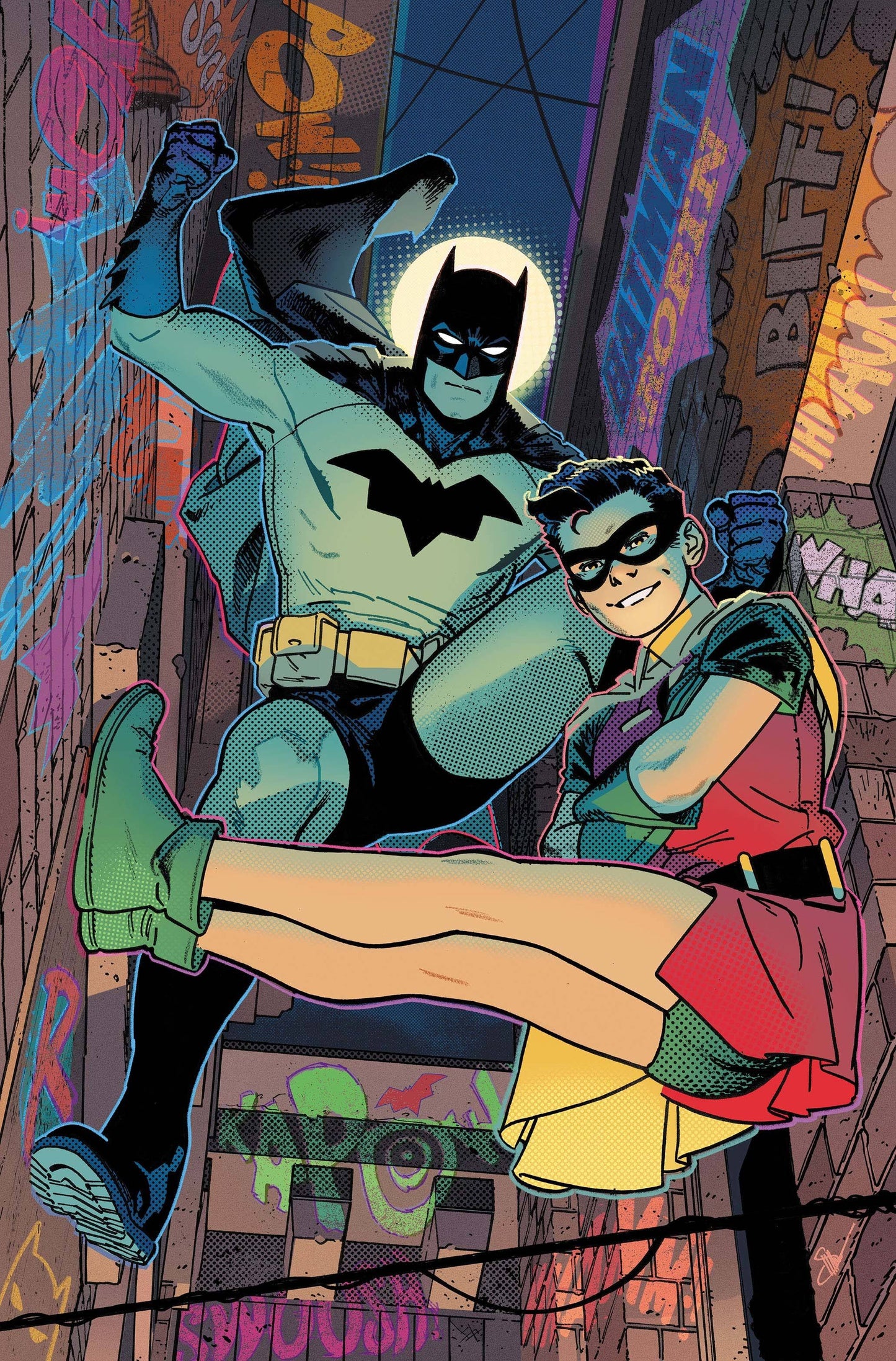 BATMAN & ROBIN YEAR ONE #8 (OF 12) CVR C EVAN DOC SHANER CARD STOCK VAR