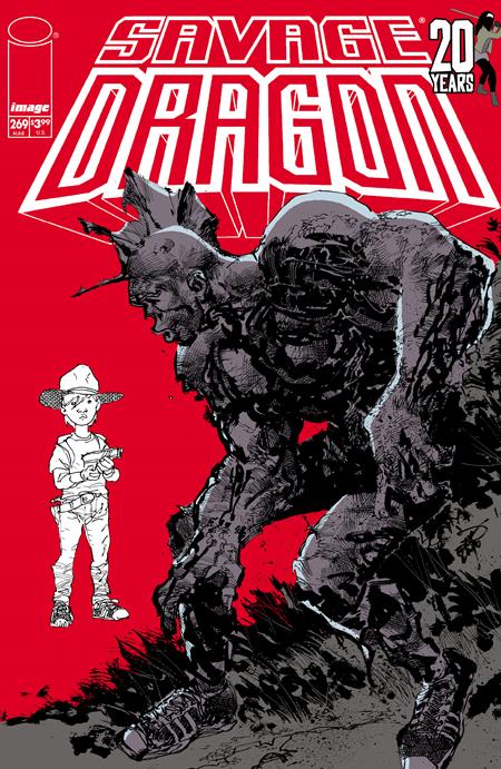 SAVAGE DRAGON #269 CVR C ERIK LARSEN TWD 20TH ANNV TEAM UP VAR (MR)