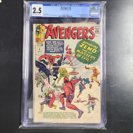 Avengers 6 CGC 2.5
