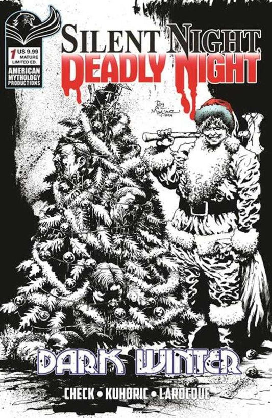 Silent Night Deadly Night Dark Winter #1 (Of 2) Cover F Roy Allan Martinez Black & White Variant Limited To 350 Copies   (Mature)