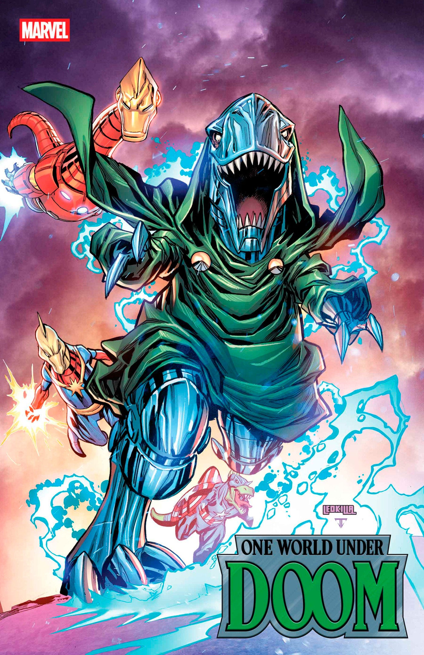 ONE WORLD UNDER DOOM #5 KEN LASHLEY DOOMASAUR VARIANT