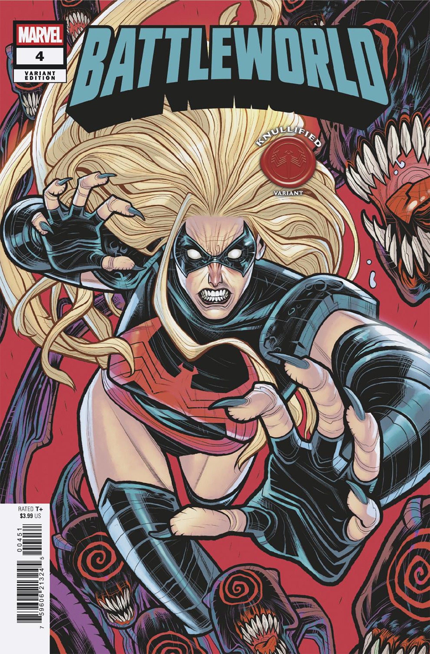 Battleworld #4 Elizabeth Torque Knullified Variant