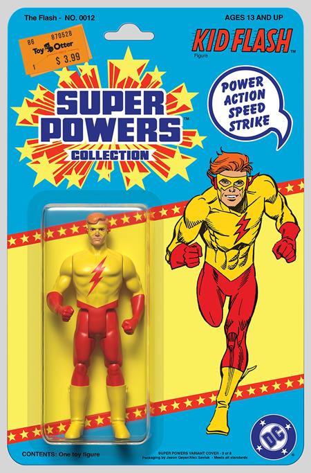 FLASH #12 CVR D JASON GEYER & ALEX SAVIUK DC SUPER POWERS CARD STOCK VAR