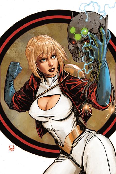 POWER GIRL #10 CVR C DAVE JOHNSON CARD STOCK VAR (HOUSE OF BRAINIAC)