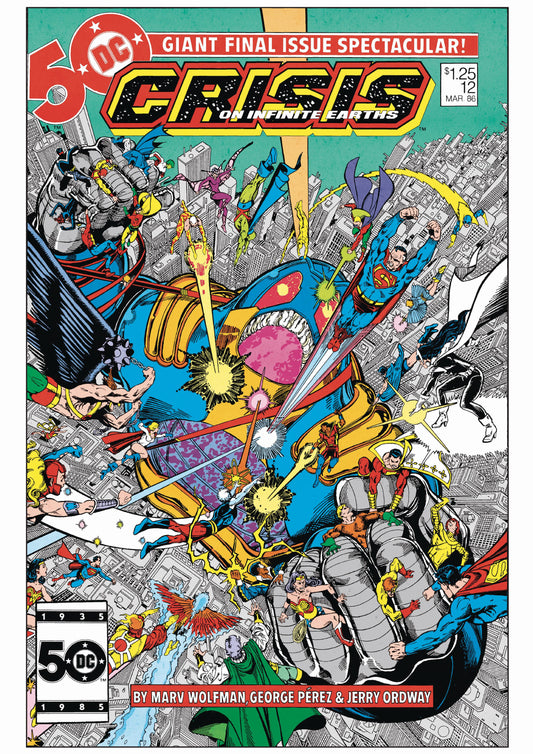 CRISIS ON INFINITE EARTHS #12 FACSIMILE EDITION CVR A GEORGE PEREZ
