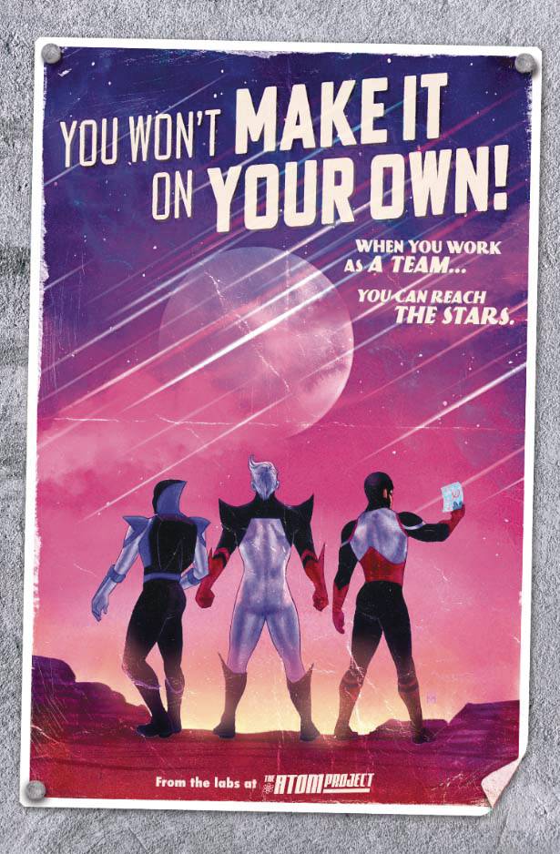 JUSTICE LEAGUE THE ATOM PROJECT #5 (OF 6) CVR C KEVIN WADA CARD STOCK VAR
