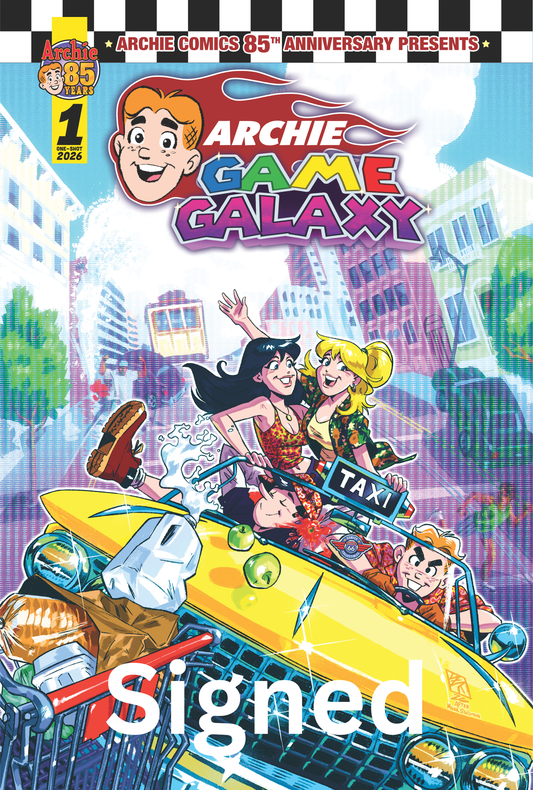 Archie Game Galaxy OS Route 66 Comics & Collectibles Exclusive Variant Raw Signed