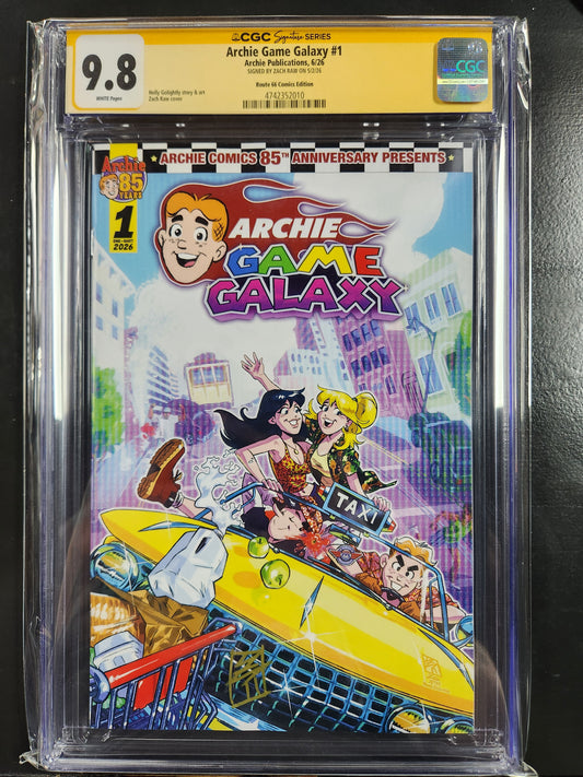 Archie Game Galaxy Route 66 Comics Edition Signed CGC 9.8