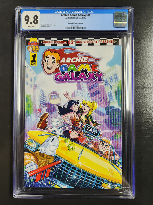 Archie Game Galaxy OS Route 66 Comics Edition CGC 9.8