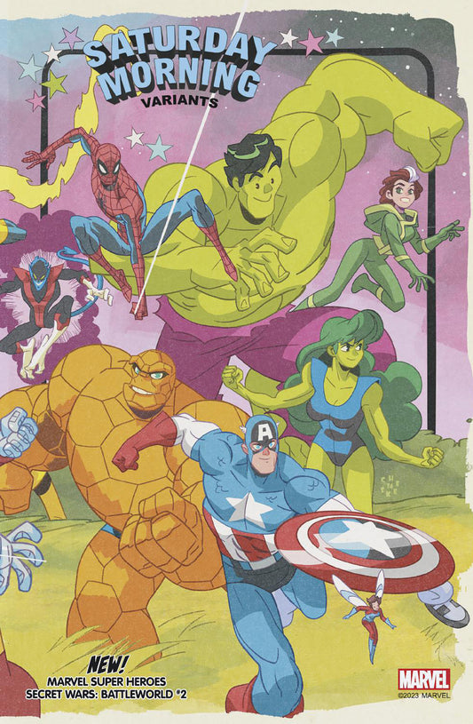 MARVEL SUPER HEROES SECRET WARS: BATTLEWORLD 2 SEAN GALLOWAY SATURDAY MORNING VARIANT