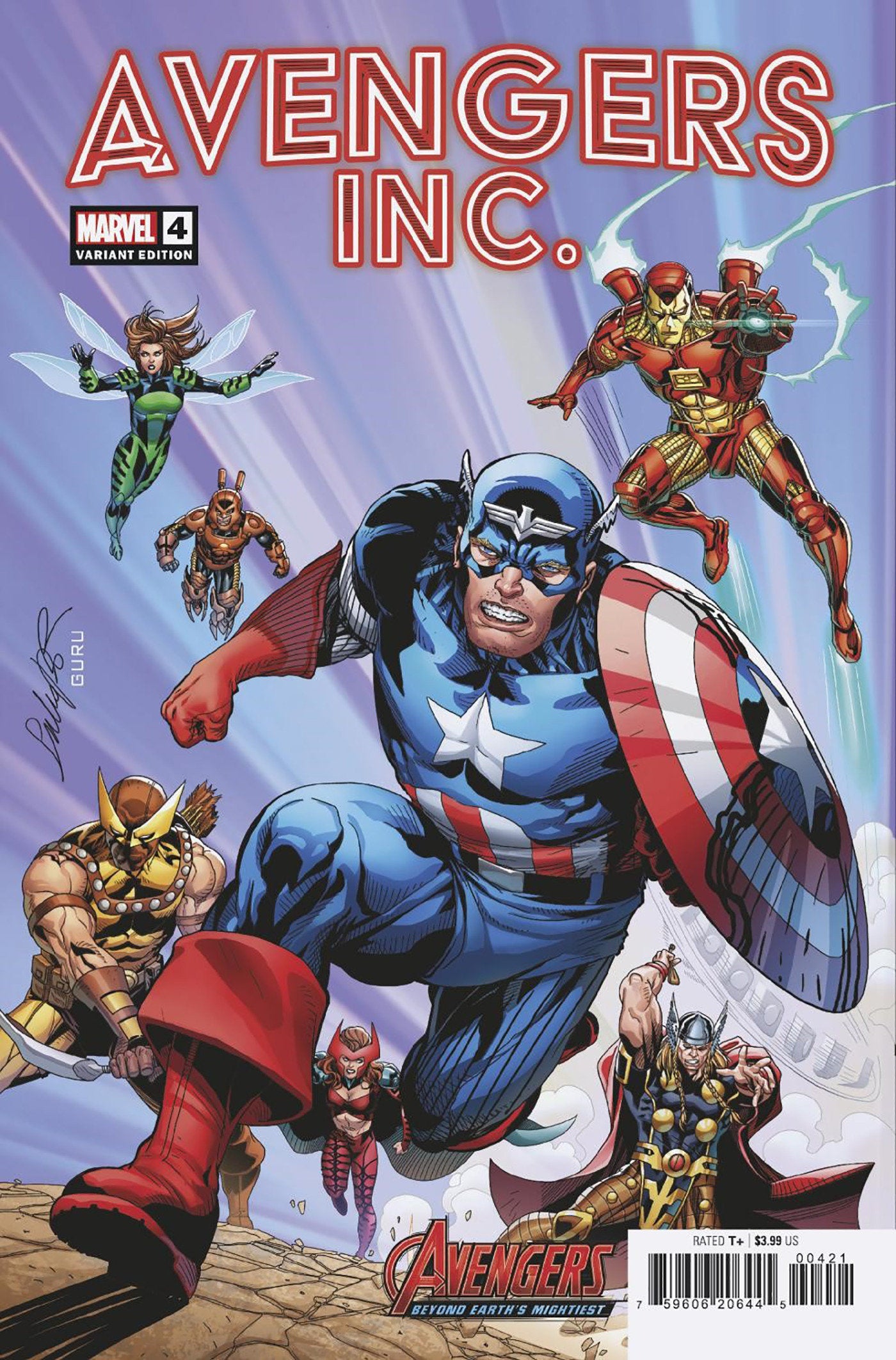 AVENGERS INC. 4 SALVADOR LARROCA AVENGERS 60TH VARIANT